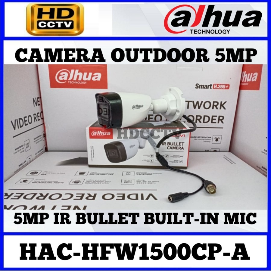 CCTV DAHUA 5MP AUDIO OUTDOOR DH-HAC-HFW1500CP-A