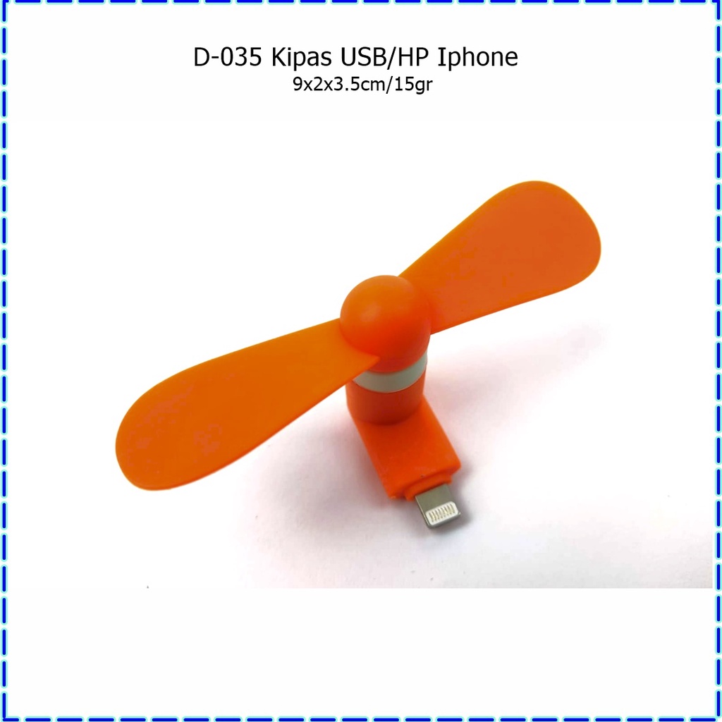 D-035 Kipas HP/Kipas USB Apel