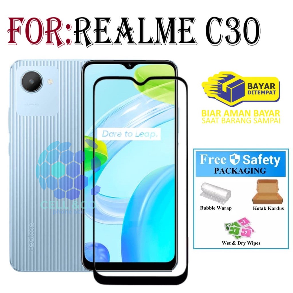 Tempered Glass REALME C30 Full HD Anti Gores Premium Screen Protector Pelindung Layar Kaca REALME C30