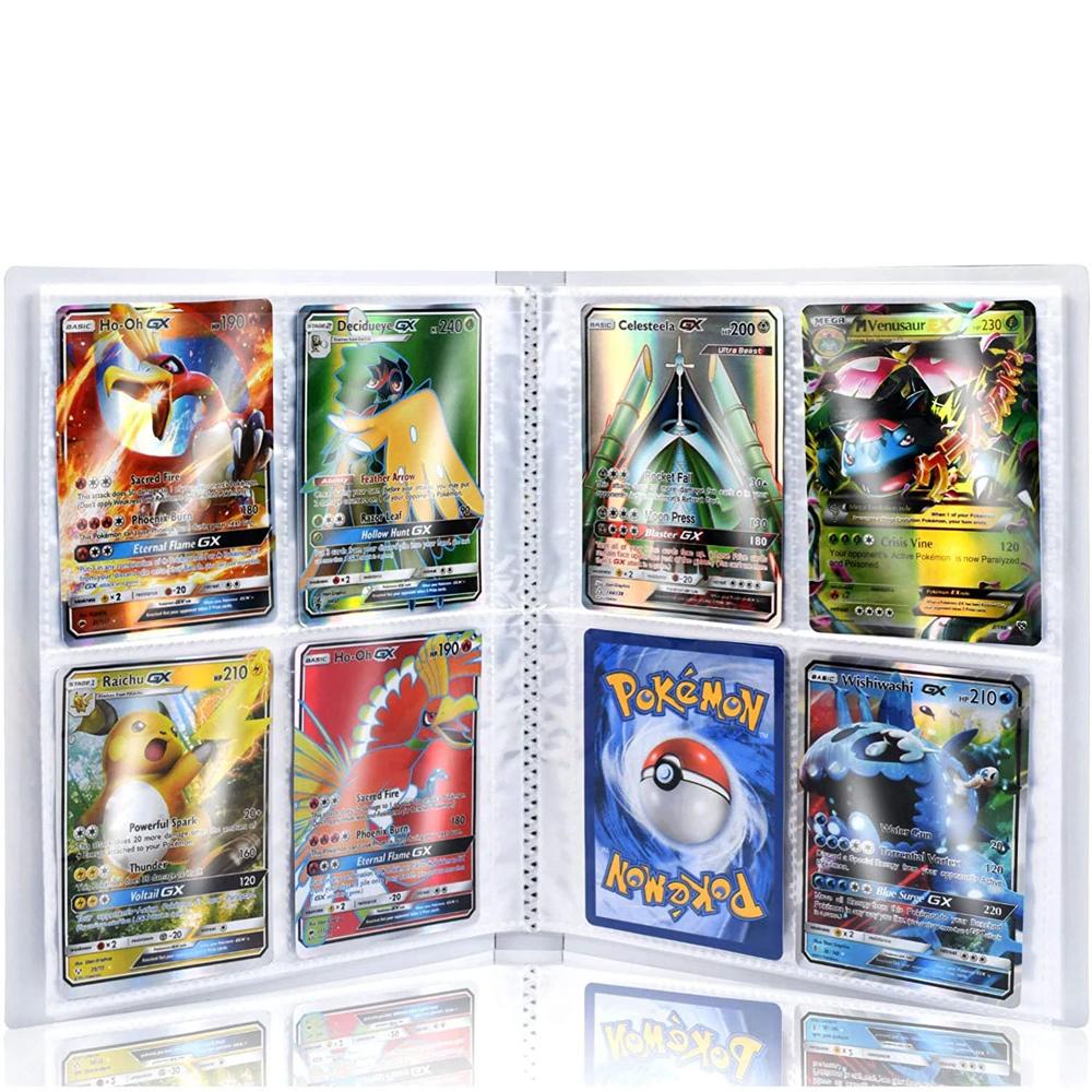 Lanfy 240Pcs / Set Album Koleksi Kartu Pokemon Bluesky / Pikachu Untuk Anak