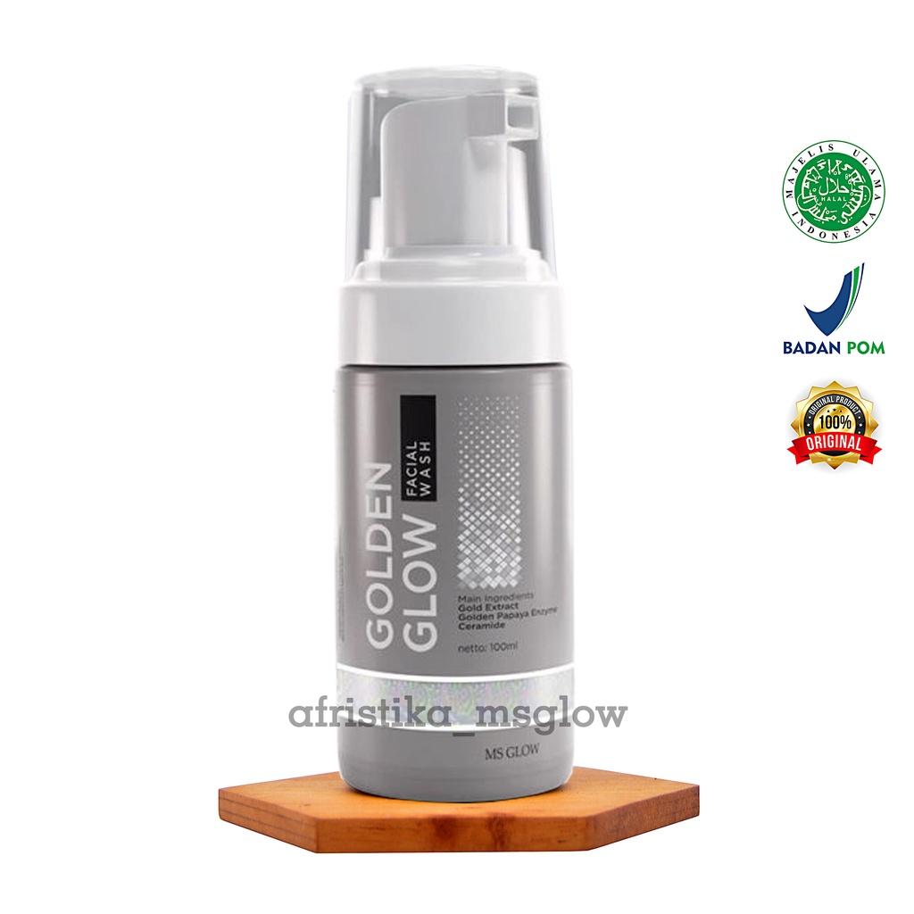 MS Glow Facial Wash Golden Glow Pembersih Wajah