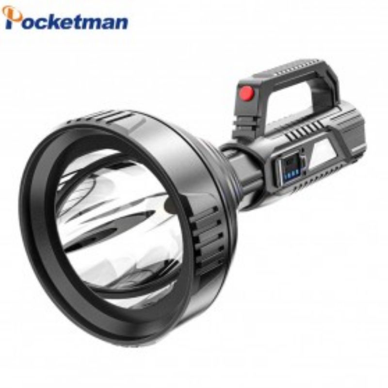 TaffLED Pocketman Senter Senter LED Tahan Air USB Isi Ulang Cree XPE - LH-A08 - Hitam