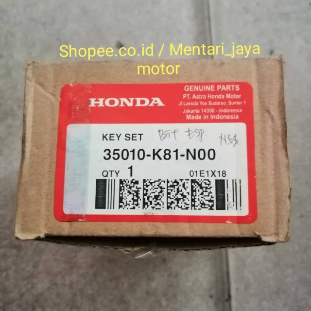Kunci kontak set honda untuk motor honda Beat esp
