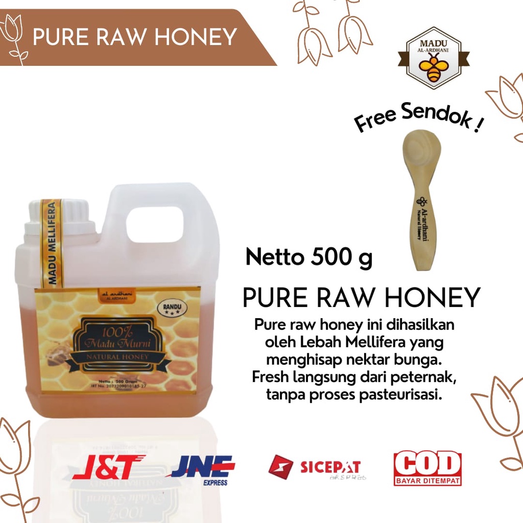 

PROMO TERBATAS Madu Murni Asli 100% ORIGINAL Tanpa Campuran Madu Al-ardhani 500 gram