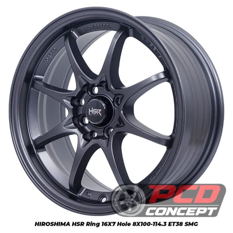 JUAL VELG MOBIL TERLARIS R16 TIPE HSR HIROSHIMA BUAT BRIO,AGYA,JAZZ