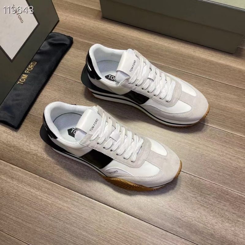 sepatu pria sneaker tom Ford mirror vip shoes cowok men run away kulit asli