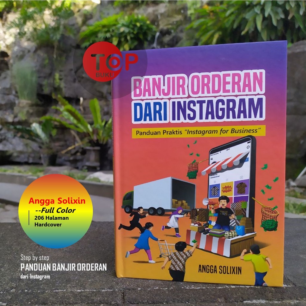 Buku Banjir Orderan dari Instagram - Angga Solixin (Berwarna)