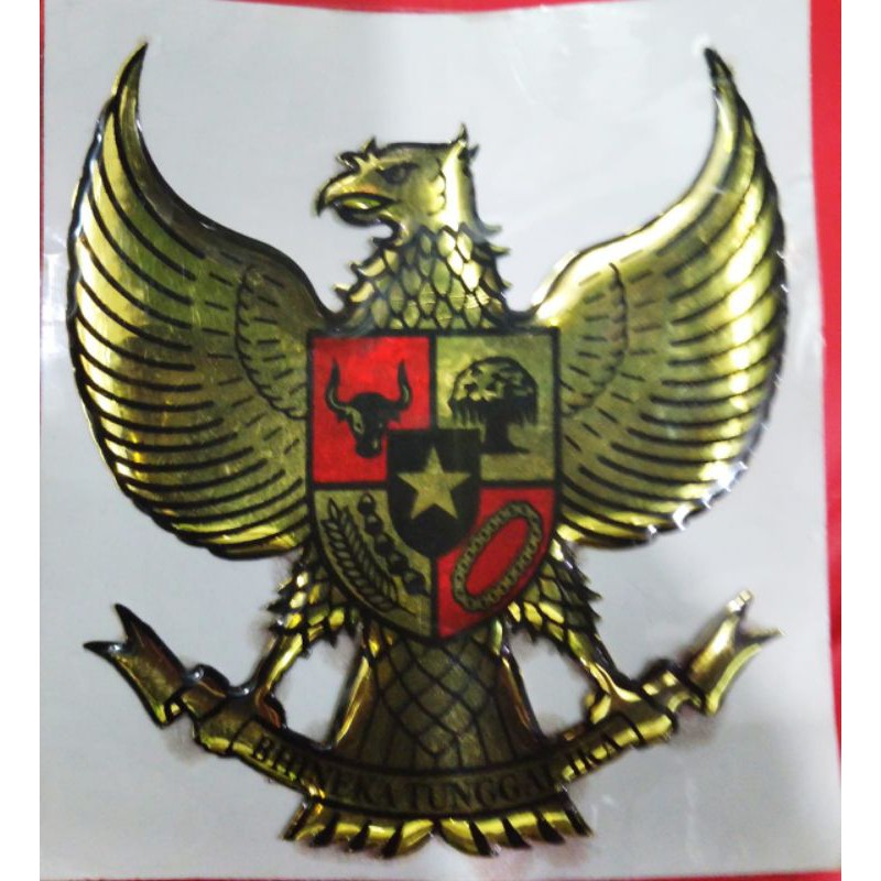 sticker timbul lambang garuda / emblem garuda indonesia