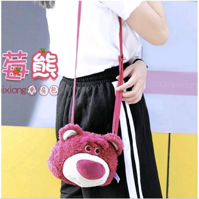 Tas Selempang Sling Bag Boneka Lotso Disney.