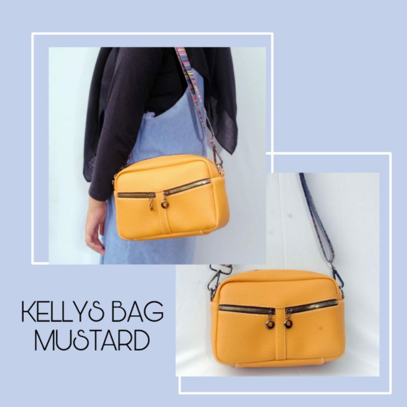 tas wanita papirut Kellys selempang hp slingbag wanita tali longstrap cod murah