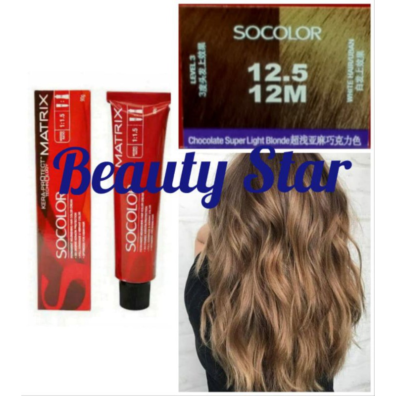 MATRIX SOCOLOR NO. 12.5 / 12M CHOCOLATE SUPER LIGHT BLONDE 90ML
