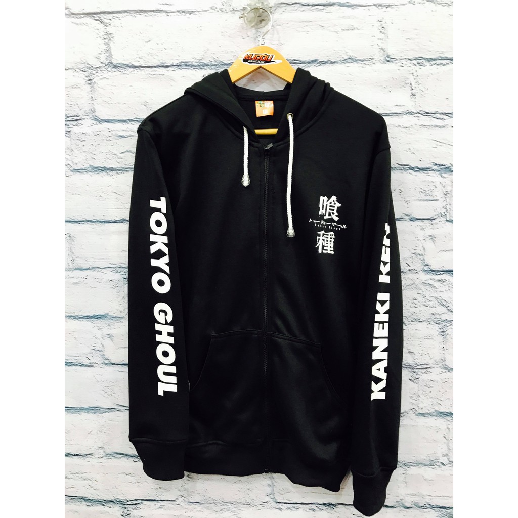 Jaket Anime Tokyo Ghoul Casual Black Cotton fleece