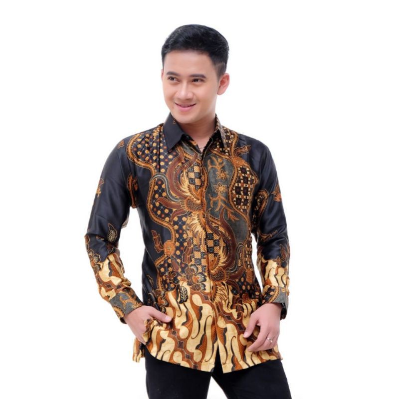 BAJU BATIK KEMEJA BATIK SEMI SUTRA FULL FURING BODY Size.M,L,XL,XXL