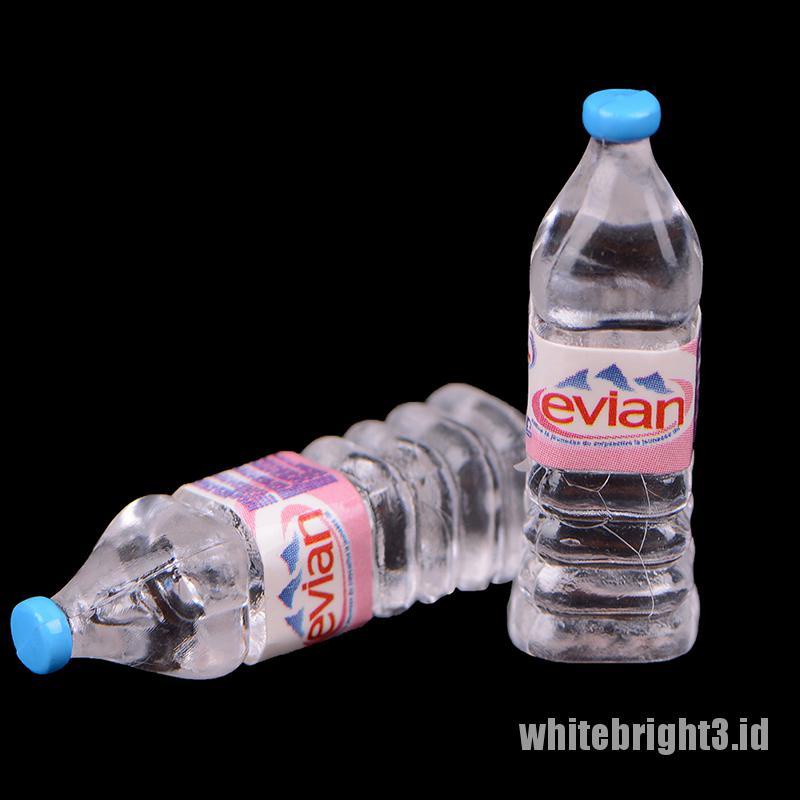 (white3) 4pcs / Set Mainan Miniatur Botol Minum Skala 1: 12 Untuk Dekorasi Rumah Boneka