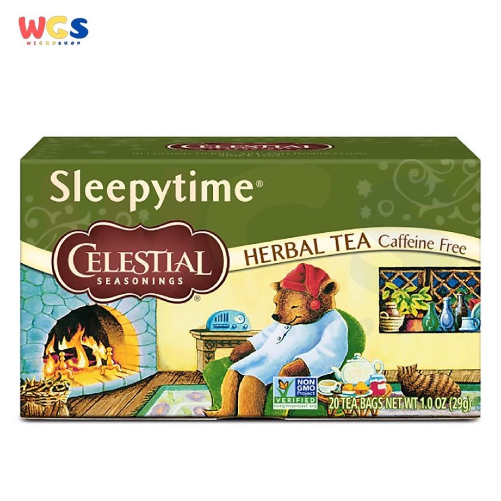 Sleepytime Celestial Seasonings Herbal Tea Caffeine Free 20p x 1.45g