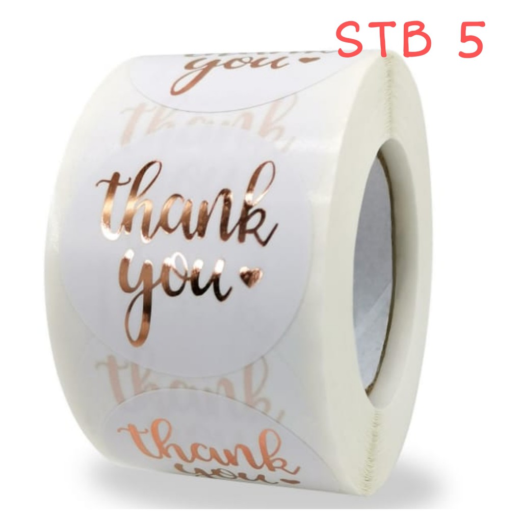 

(STB5) Sticker Segel/Stiker Thank You BESAR