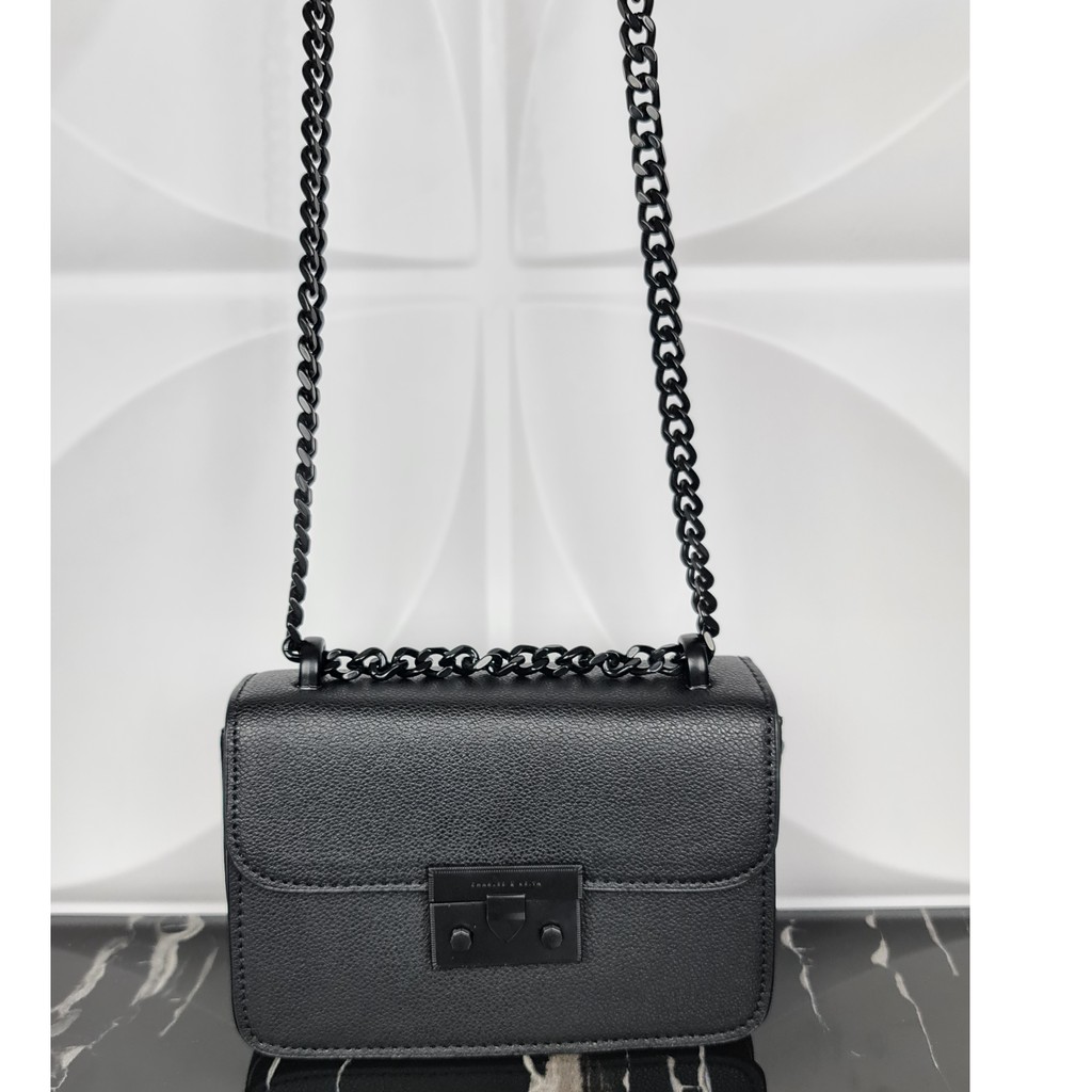 TAS CK CROC - EFFECT BOXY CHAIN STRAP BAG  - CK024