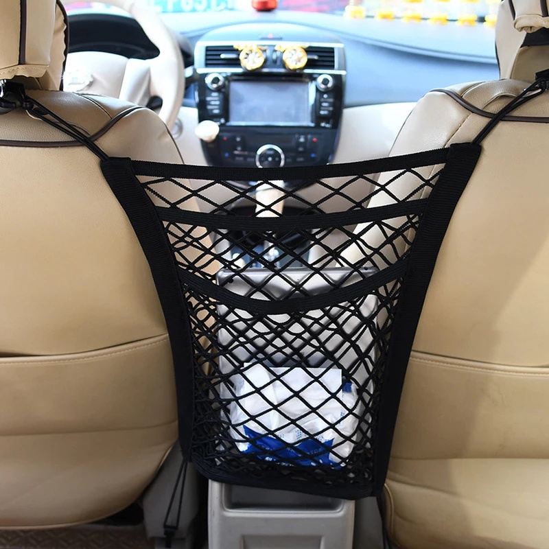 Universal Elastic Mesh Net Trunk Bag/Car Seat Elastic String Net Pocket Storage Bag Cage