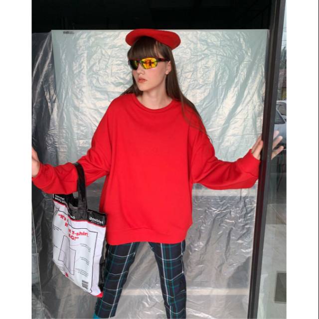 Hattaco Frenchterry Sweater Red