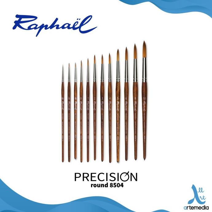 

Kuas Lukis Raphael 8504 Round Precision Synthetic Brush Short Handle