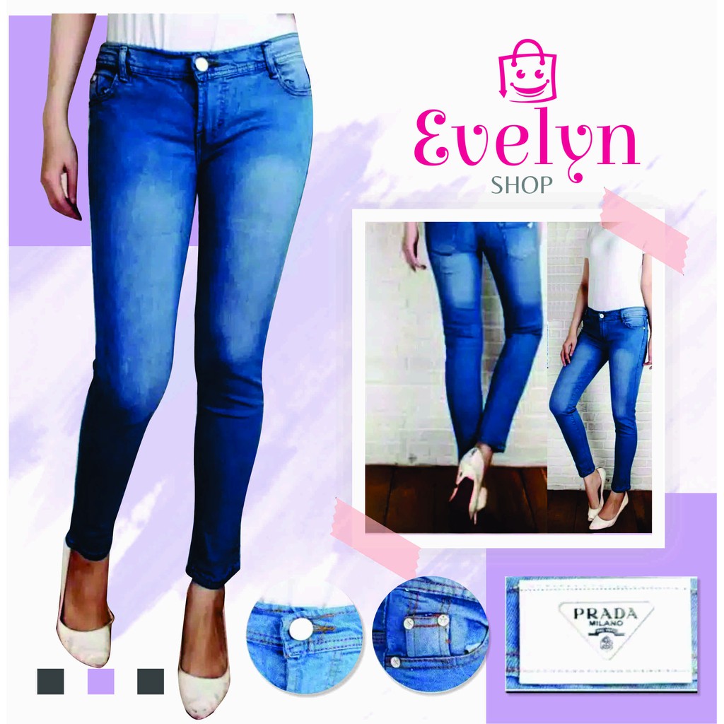 CELANA PANJANG WANITA CEWEK PRADA KANCING MODEL SKINNY CELANA PANJANG WANITA CEWEK PRADA KANCING MODEL SKINNY