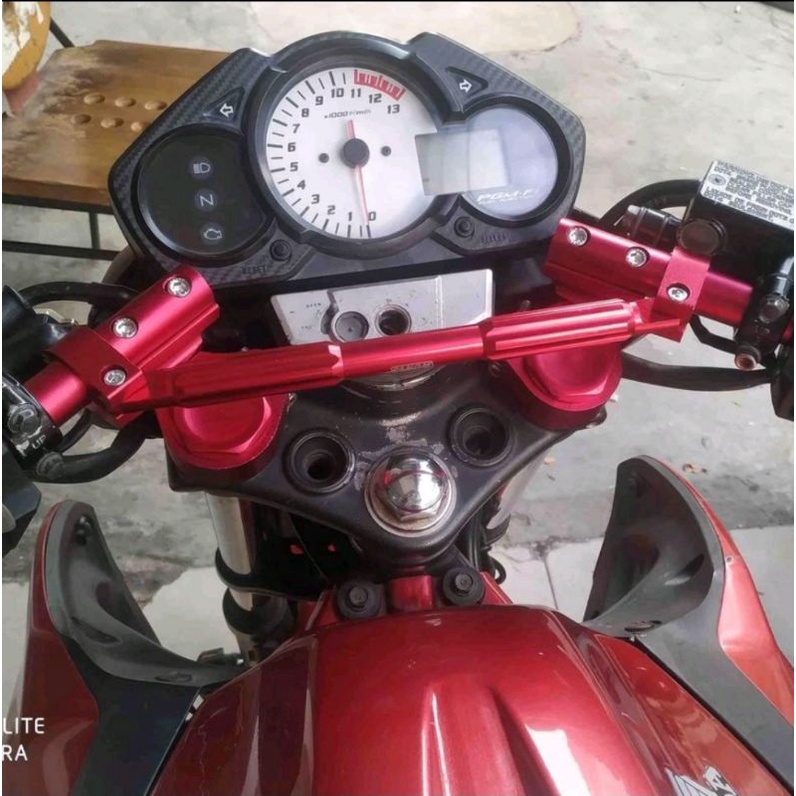 palang stir, palang stang, stabiliser stir bahan kuat full besi CB GL PCX megapro tiger