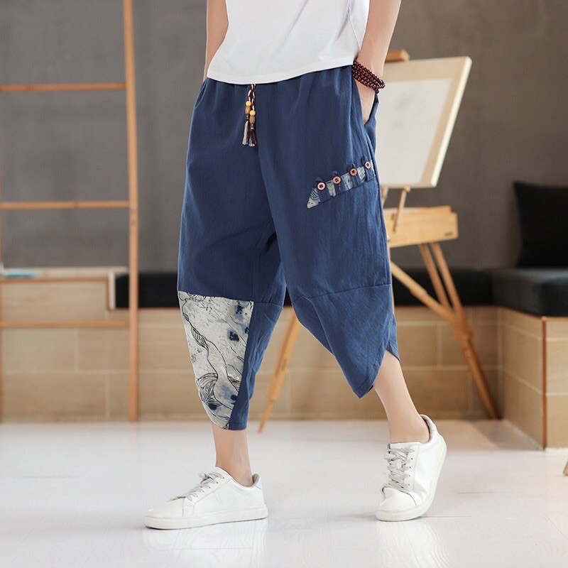 CELANA HAREM LINEN IMPORT PRIA JEPANG BAGGY HIP HOP ORIGINAL BIG OVER SIZE M 4XL 5XL RU1