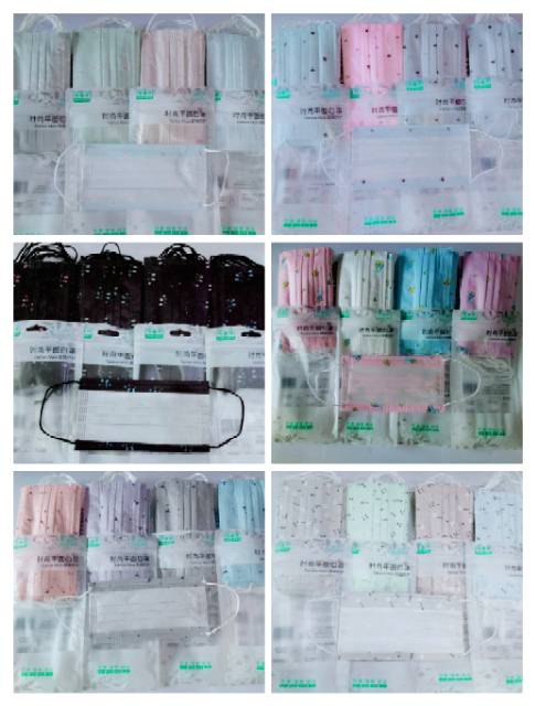 Masker import per PACK isi10pcs motif LUCU LUCU import fashion