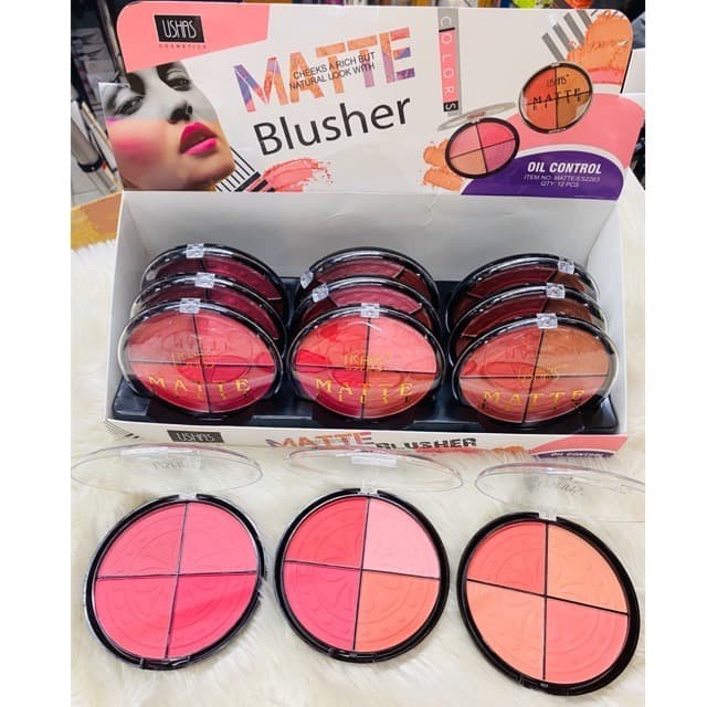 USHAS BLUSH MATTE OIL CONTROL 4 WARNA 2263 - BLUSH ON USHAS - NO.1