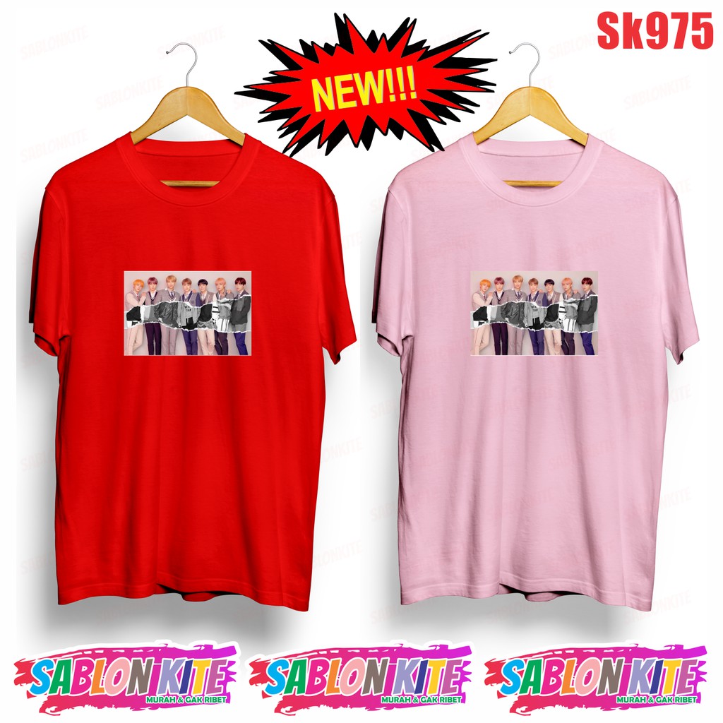 MURAH!!! KAOS KPOP FULL MEMBER SK975 UNISEX COMBED 30S 8 WARNA