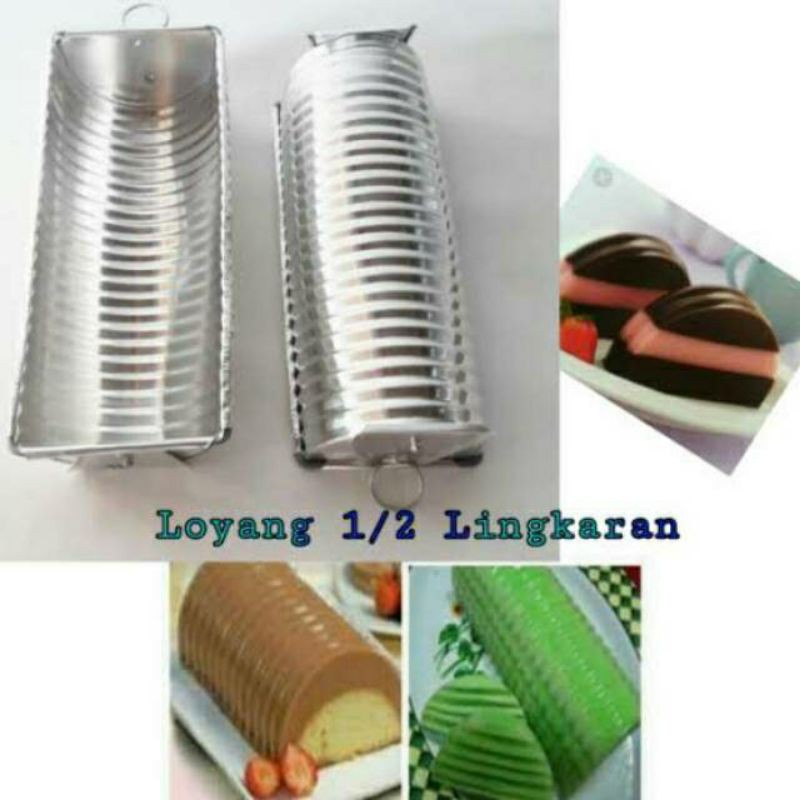 Loyang Puding/Bolu Semangka Setengah Lingkaran