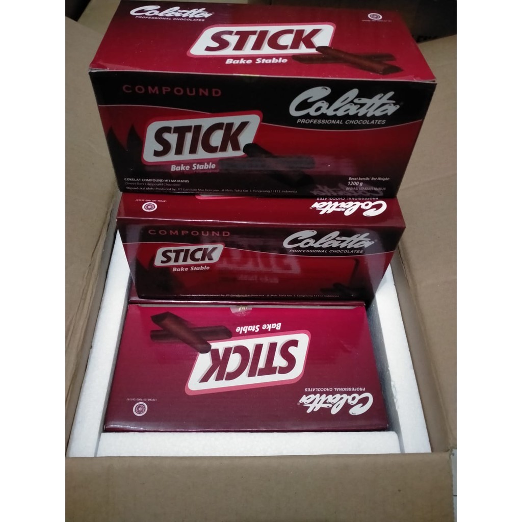 Colatta Chocolate Stick  - Colatta Stick Cokelat 8x1,2Kg Gosend/Grab Onlyy!