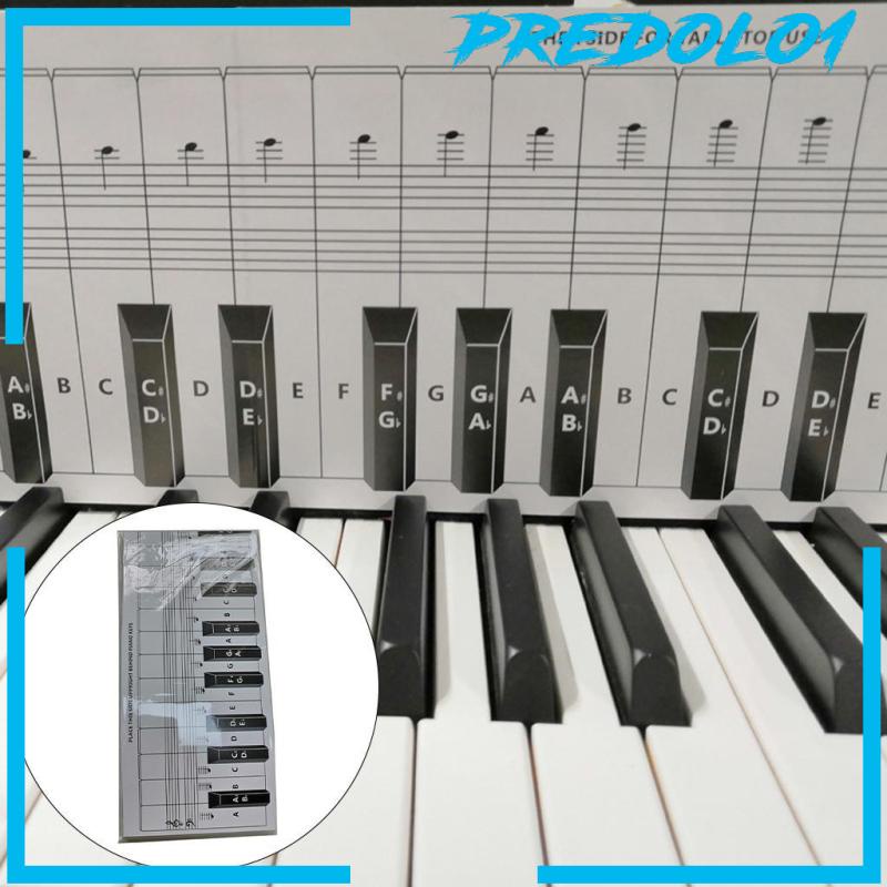 [PREDOLO1] 48inch Practice Keyboard &amp; Note Chart for 88 Key Keyboards Kids Beginers