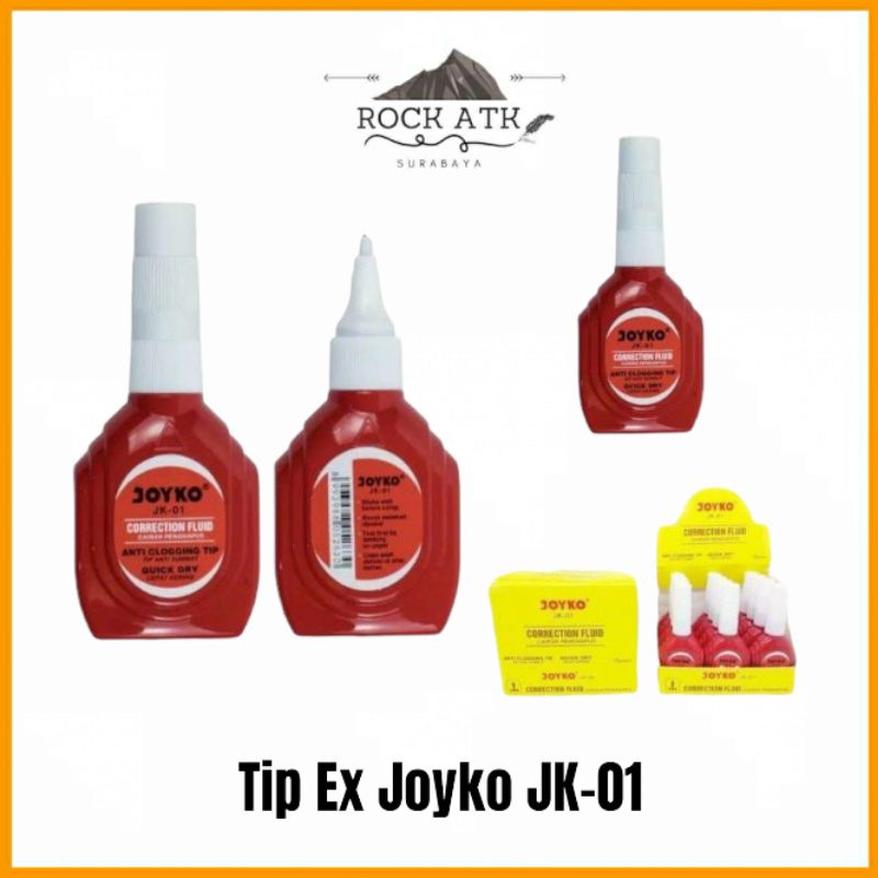 

Joyko Tip Ex Cair / Corr Pen Tipe X Cair / Correction Pen Joyko JK 01 (Pcs) - Penghapus pulpen