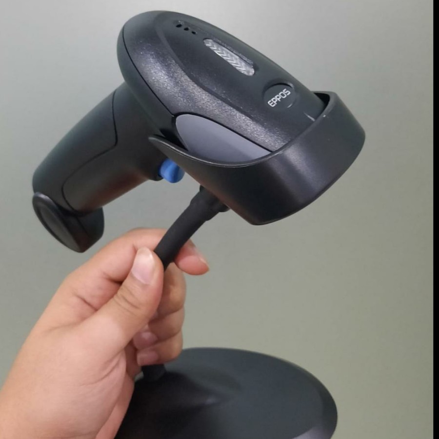 Barcode Scanner 1D EPPOS EP5000G Auto Sense Scan USB WITH STAND