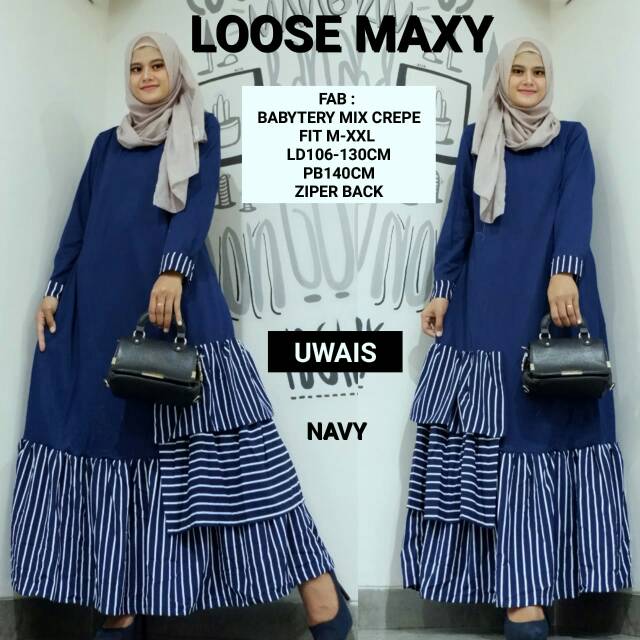 SERLY MAXY DRESS JUMBO BY UWAIS BEST SELLER TERBARU