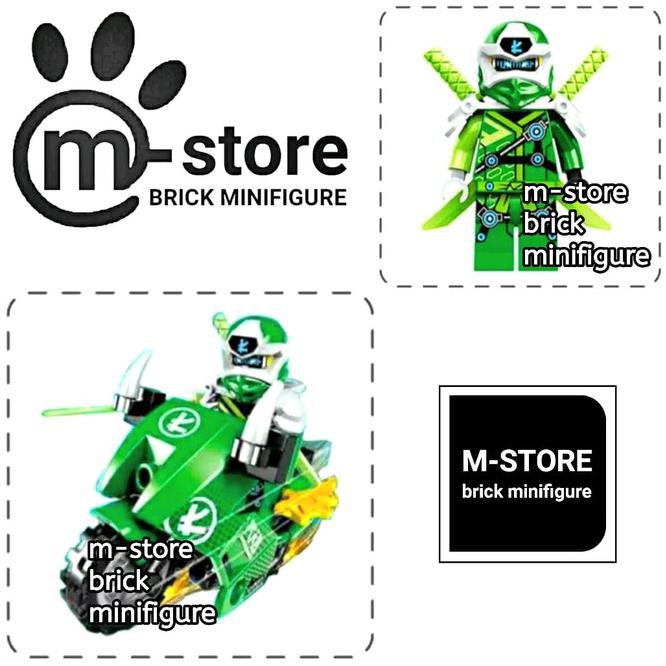 Lego Ninjago Lloyd Digi Robe Prime Empire Minifigure With Motorcycle