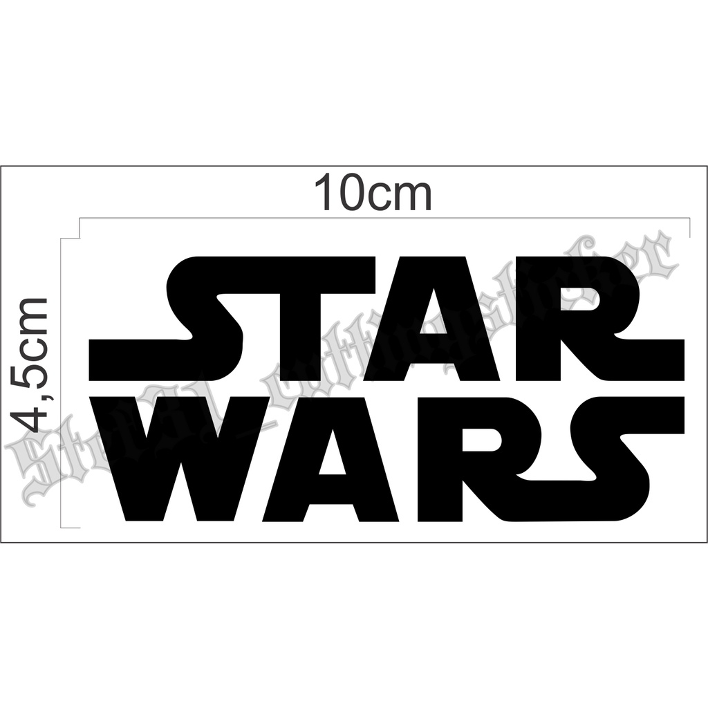 

Stiker cutting logo star wars, sticker star wars