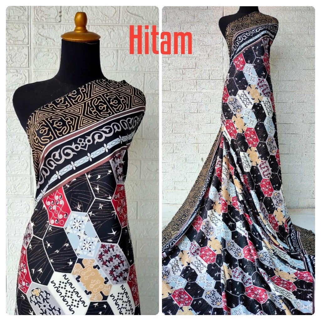 Kain bahan Maxmara Lux motif Prisma harga per 0.5m