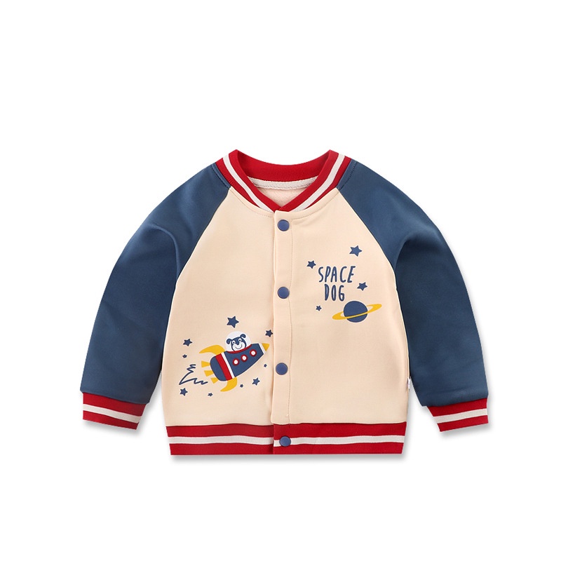 Jaket Bisbol Anak Bayi Perempuan Laki Laki Import Model Kancing Jacket Baseball Tebal Fashion 6 12 Bulan 1 2 3 Tahun