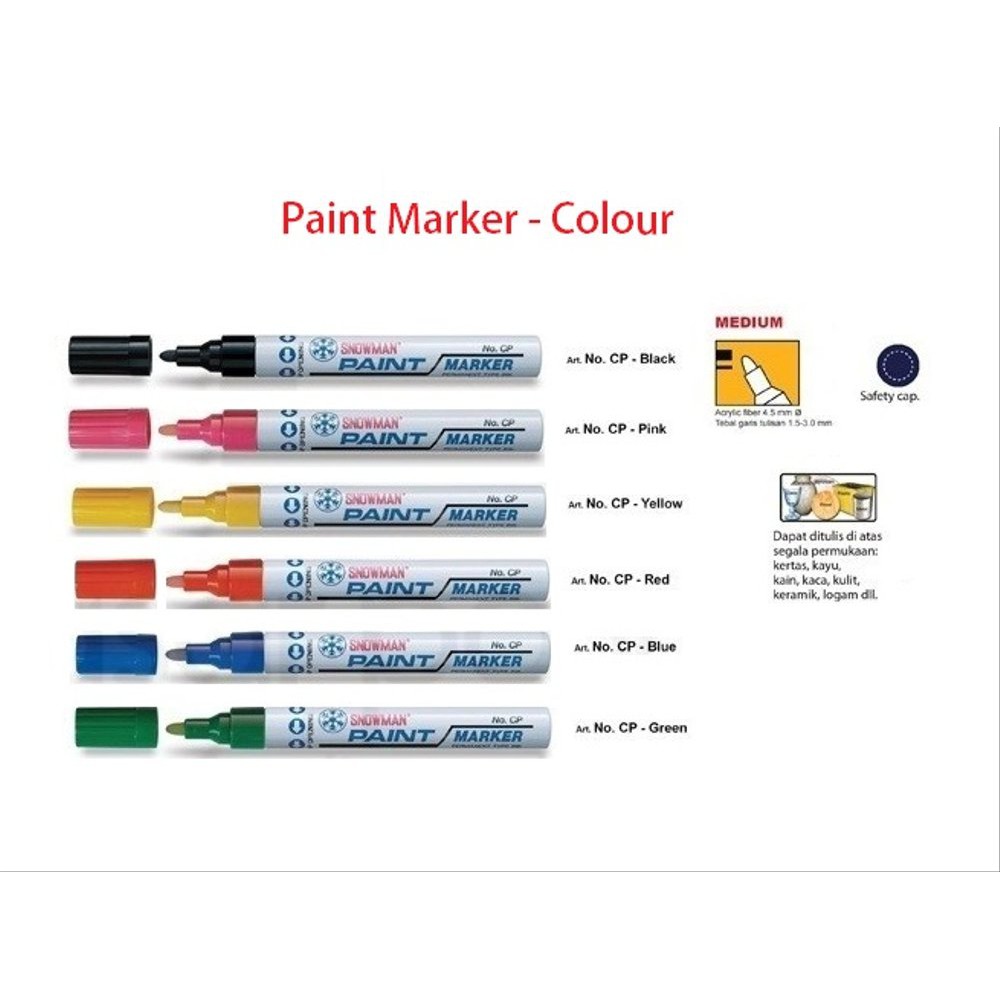 

Snowman paint marker