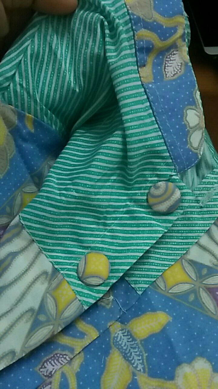 Blus Lonceng Soft Melodie Atasan Batik Wanita Kerja Kasual Elegan