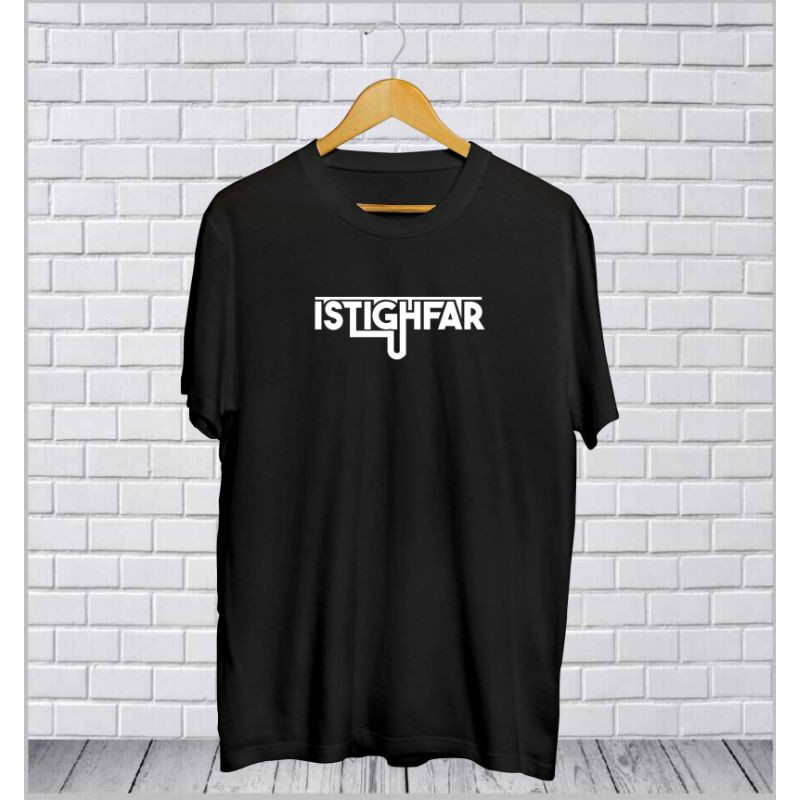 Kaos ISTIGHFAR Baju Dakwah Islami Pria Wanita Tshirt Muslim
