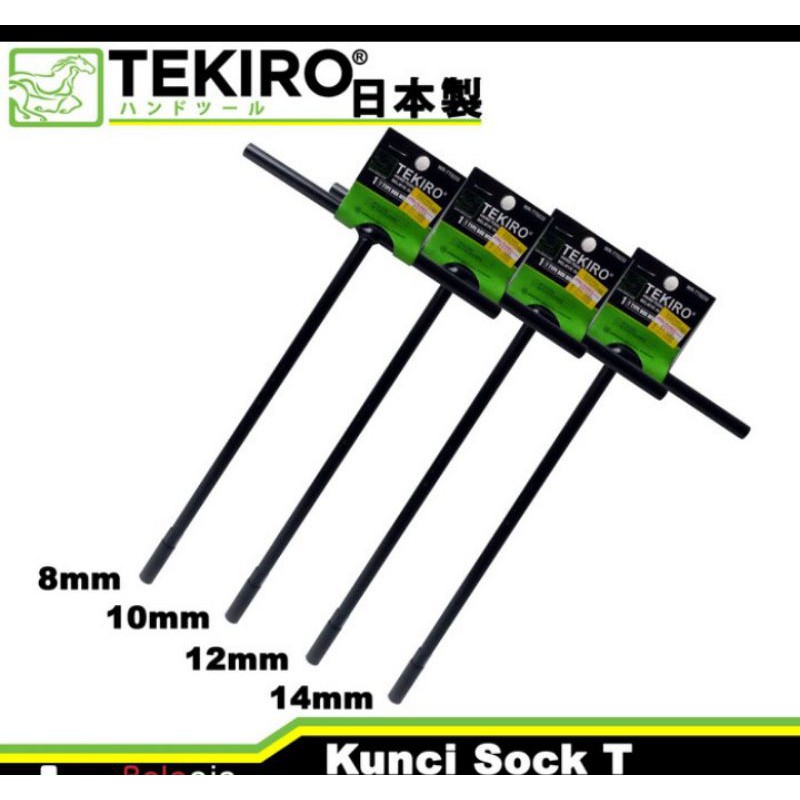 PAKET 1 SET TEKIRO KUNCI T/ ORIGINAL 1 SET ukuran 8mm,10mm,12mm,14mm TEKIRO