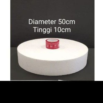 Diameter 50cm Tinggi 16-30cm Dummy Cake Styrofoam Gabus (Khusus Ojol)