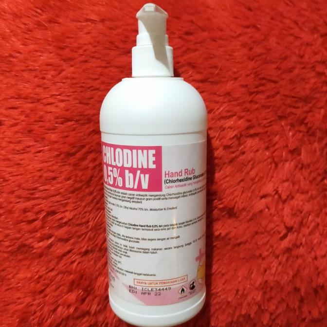 EZA CHLODINE 0,5% b/v HAND RUB 500ml (Chlorhexidine Gluconate 0,5% b/v DISKON
