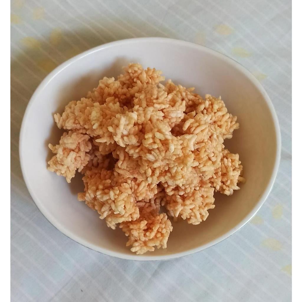 Paket 5 KG rengginang mentah rasa terasi dan bawang dari bahan ketan siem 100%