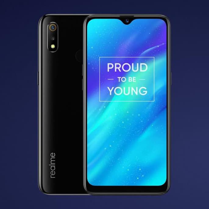 TERMURAH Realme 3 Pro 4/64GB Grey - Hitam READY STOCK
