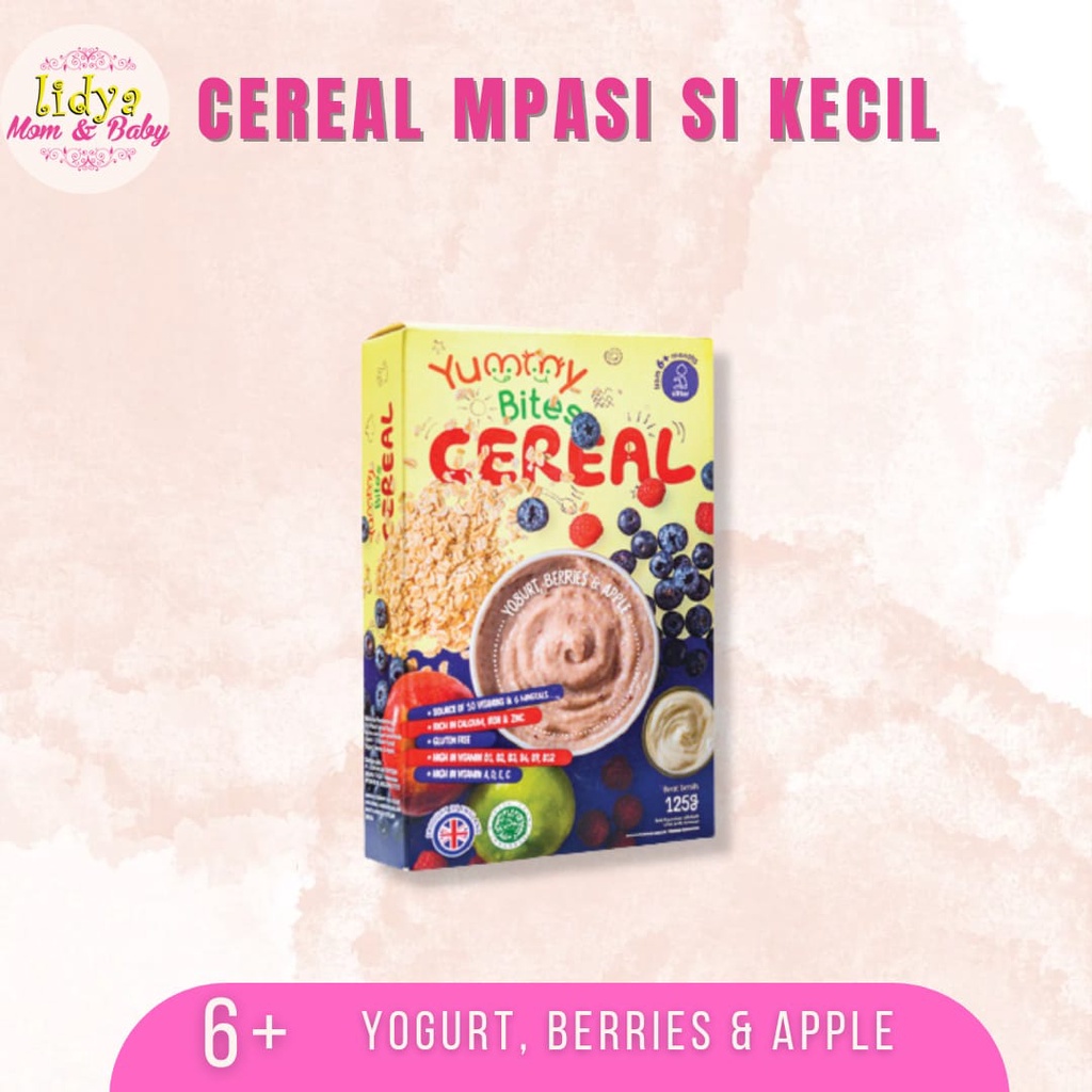 Yummy Bites Cereal Makanan Mpasi Original Baby 6+ Bubur cereal By Lidyamomnbaby