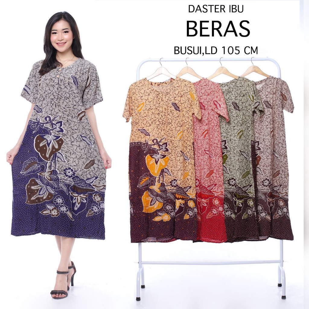 Daster Batik Murah Baju Tidur Batik Murah Adem Nyaman Daster Batik Pekalongan-Beras